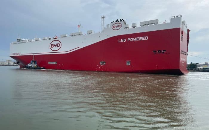 Porto de Itajaí recebe segundo grande lote de carros da BYD em menos de um mês