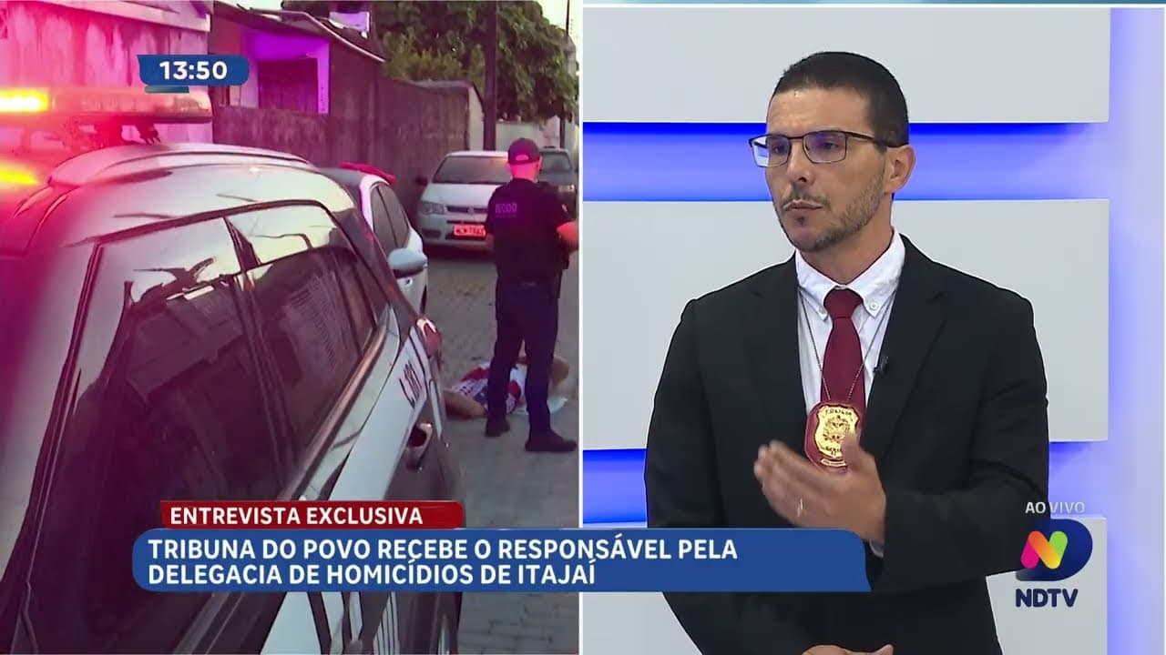 Delegado Roney Péricles fala sobre homicídios em Itajaí