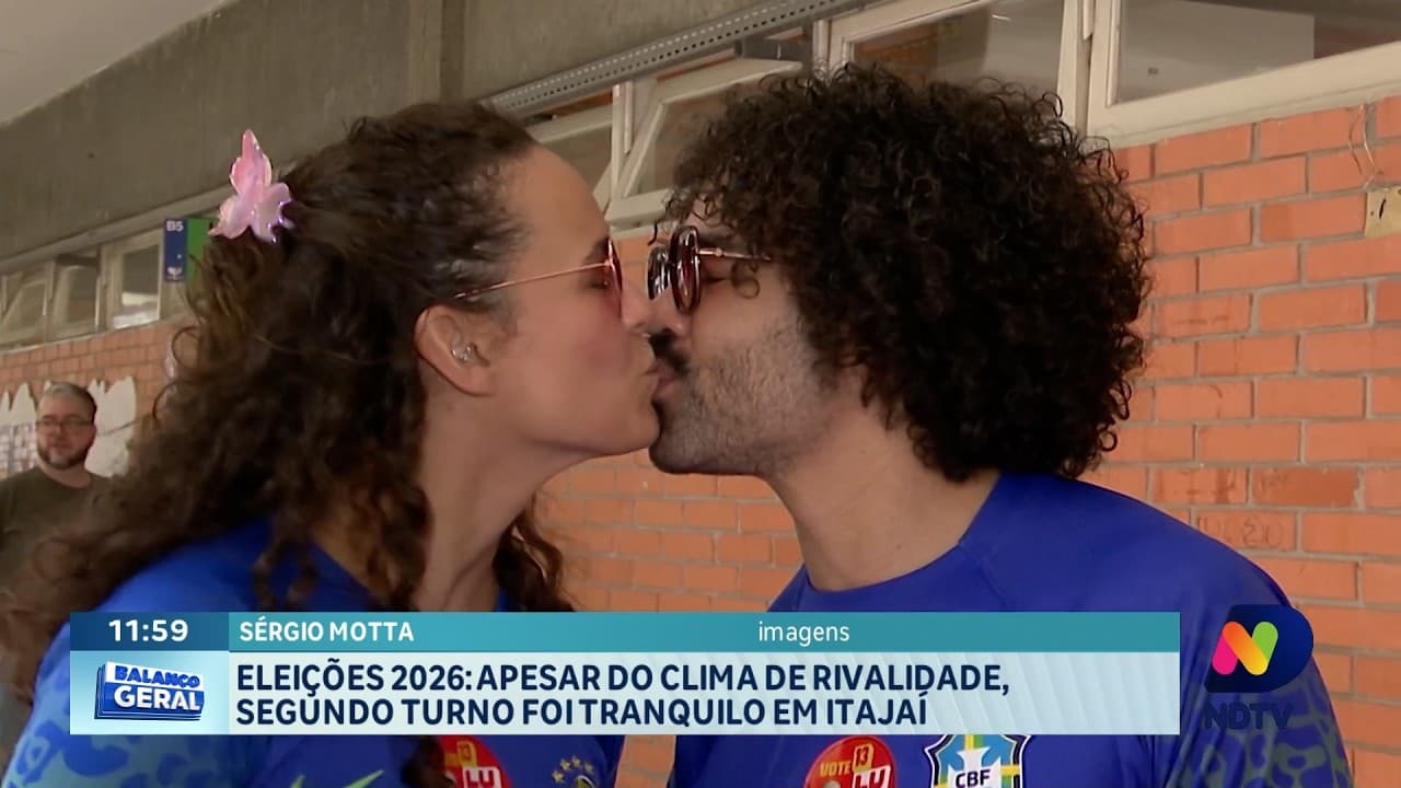 Eleições 2026: Itajaí registra tranquilidade no segundo turno, mesmo com rivalidade nacional