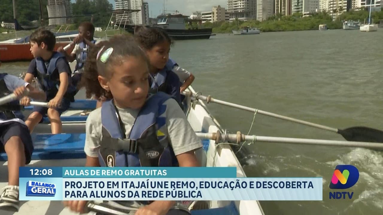 Itajaí Lança Projeto que Une Remo e Educação para Alunos da Rede Pública