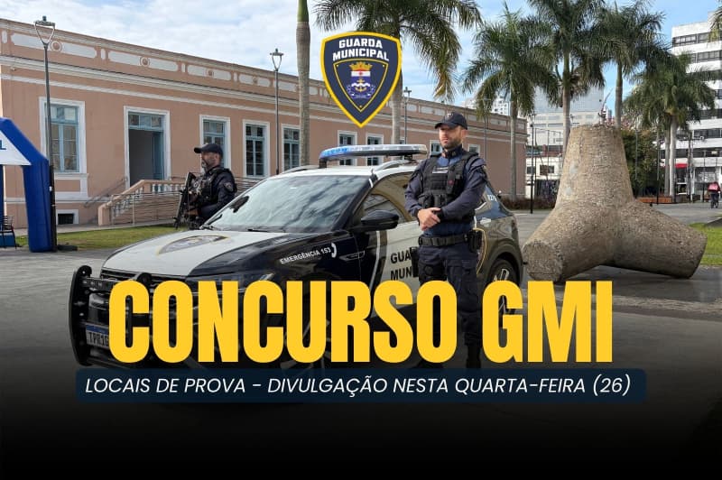 Concurso da Guarda Municipal de Itajaí: prova objetiva acontece neste domingo