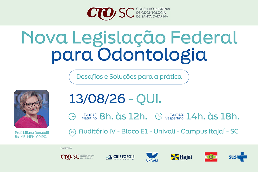 Dentistas em Itajaí lotam palestras gratuitas sobre nova legislação da ANVISA