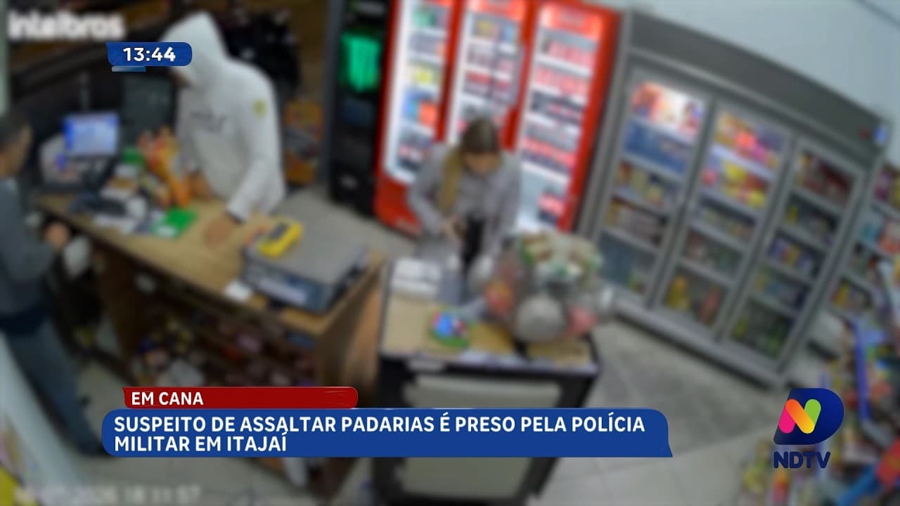 PM de Itajaí Captura Suspeito de Assaltos a Padarias na Cidade