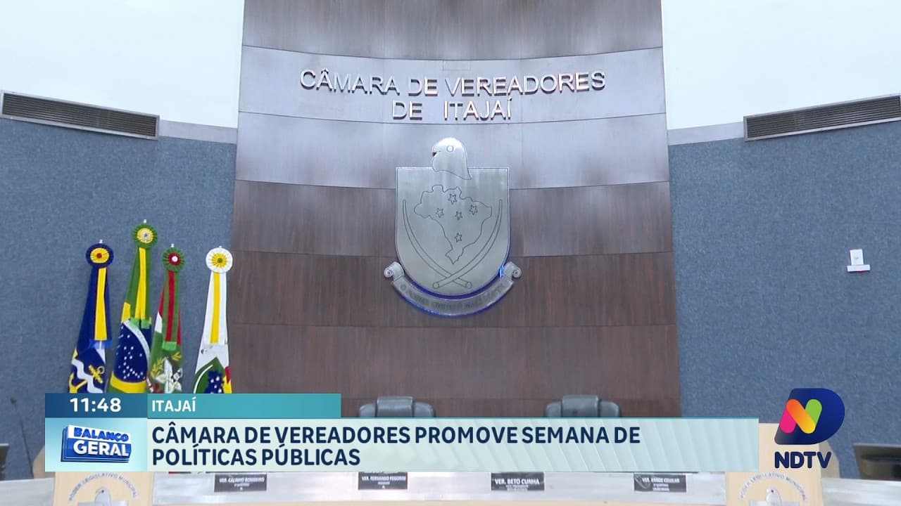 Itajaí: Câmara de Vereadores promove Semana de Políticas Públicas com foco na participação popular