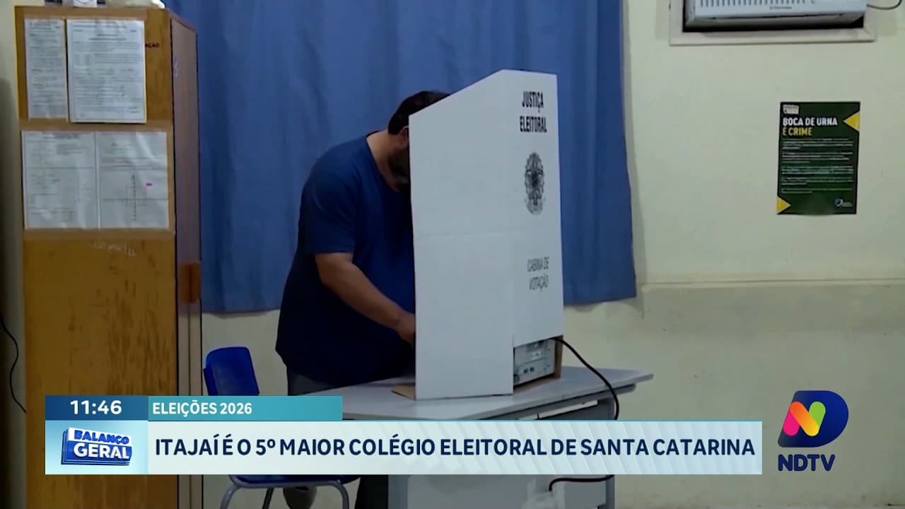 Itajaí se Torna o 5º Maior Colégio Eleitoral de Santa Catarina