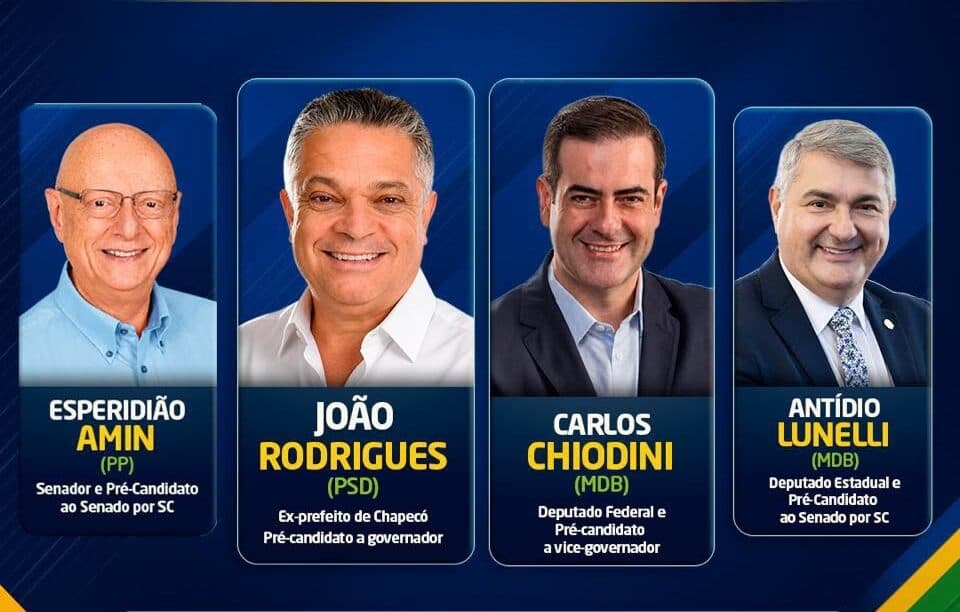 União de PSD, MDB, PP e União Brasil: Lideranças debatem projeto para SC em Itajaí